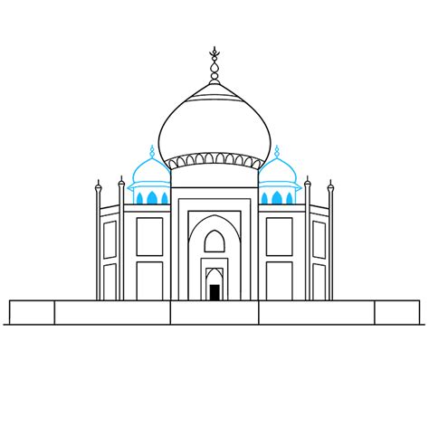 How to Draw the Taj Mahal - Really Easy Drawing Tutorial