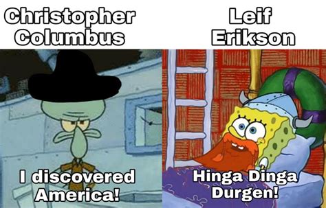 Happy Leif Erikson Day! : r/spongebob