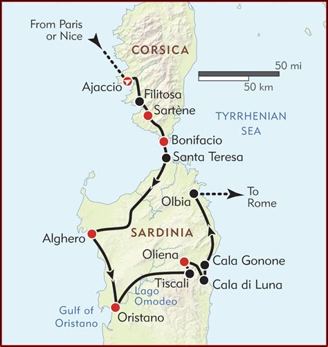 Map Showing Sardinia And Corsica - map : Resume Examples #xz20p56m2q