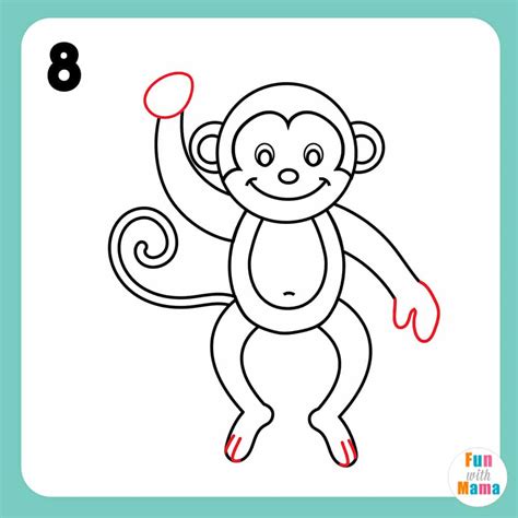 How To Draw Monkey Easy Drawing Monkey For Children Stock Illustration Download Image Now IStock ...