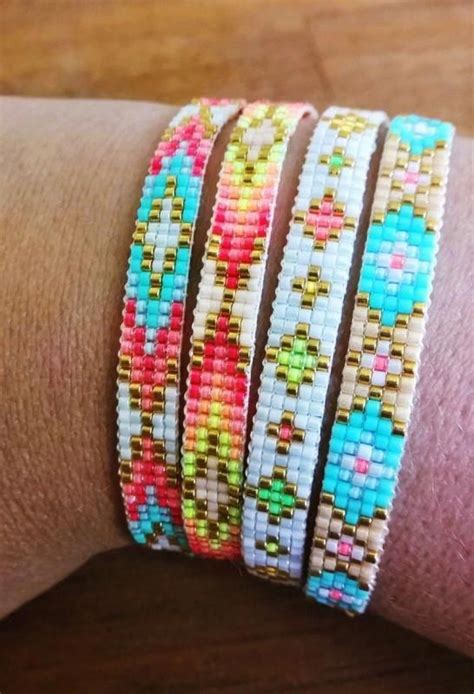 free loom beading patterns #LoomBeading | Kralen sieraden, Kralen sieraden patronen, Sieraden ...