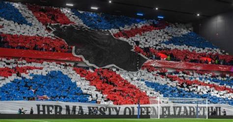 Rangers fans pay tribute to Queen with Ibrox tifo display ahead of ...