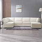 Amazon.com: P PURLOVE Modular Large U-Shape Sectional Sofa,Living Room ...