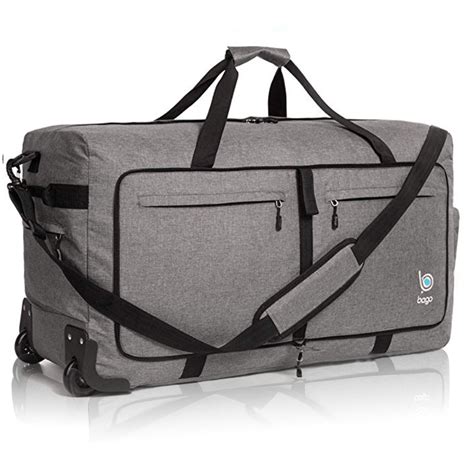 Wheeled Duffle Bag Luggage - 100L Large Rolling Foldable Duffel Bag ...