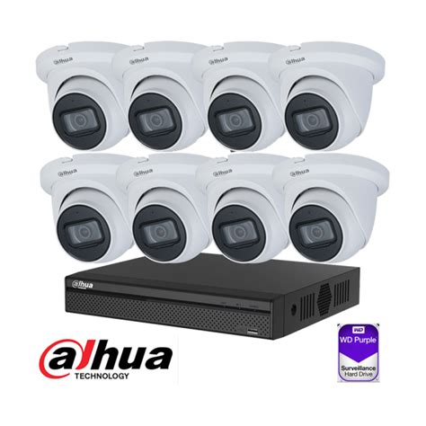 Dahua 8 Channel Lite Series CCTV Security Kit: 8 Channel 4K 4108 NVR (6TB HD), 8 PoE 4MP CCTV ...