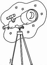 Spyglass Clipart Telescope Pirate Colouring Printable Coloring Clip  sketch template