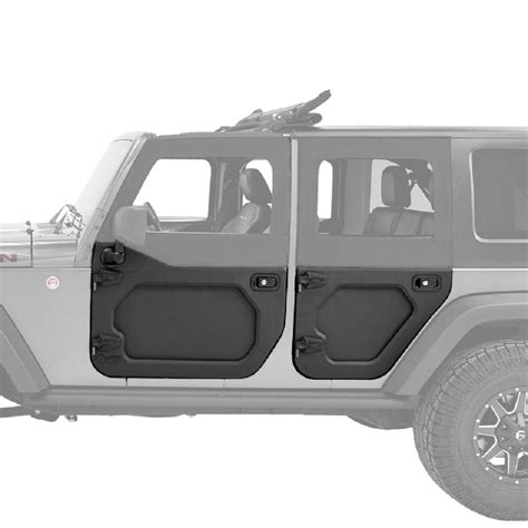 Bestop CORE Doors - '07-'18 Wrangler JK 4DR; Rear Lower Doors (Black)-51731-01 - The Home Depot