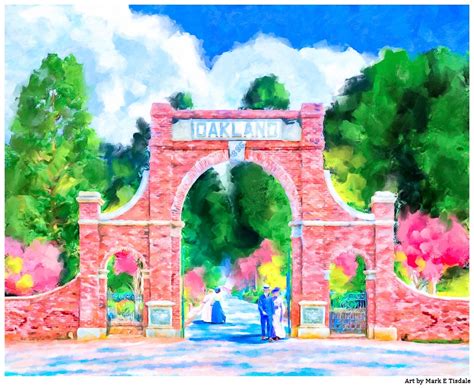 Oakland Cemetery Gates - Historic Atlanta Art Print - Victorian Era Style