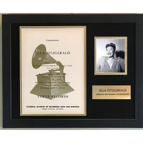 Ella Fitzgerald Original Grammy Advertisement Collage – MusicGoldmine.com