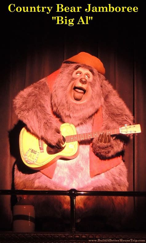 Big Al, from the Country Bear Jamboree, in the Frontierland area of the Magic Kingdom at Disney ...