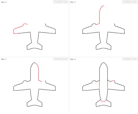 Fpencil: How to draw Aeroplane for kids step by step