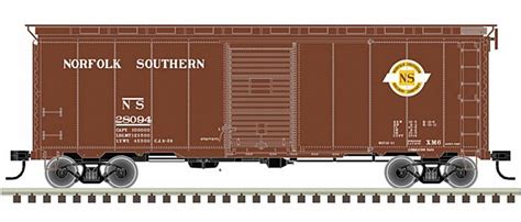 Atlas - AAR Post-War Boxcar w/6' Door - Ready to Run - Master(R) - Original Norfolk Southern ...