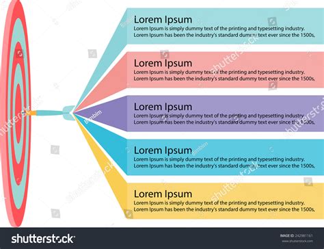 Target List Presentation Design Template Info Stock Vector (Royalty ...