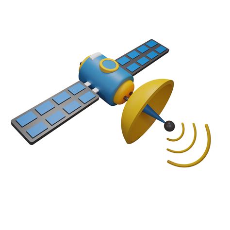 3D Blue Satellite Illustration 14578172 PNG