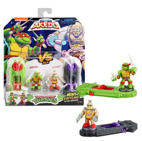 Buy Legends of Akedo Teenage Mutant Ninja Turtles. Mini Battling Warriors Versus Pack Raphael Vs ...