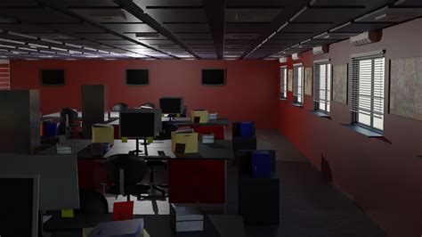 Police Station Interior 3D Model - TurboSquid 2158048