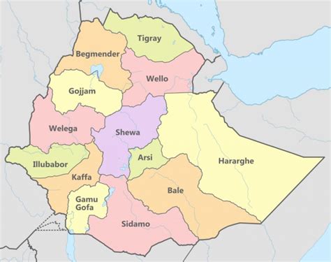 Tigray Map - Kerosi Blog