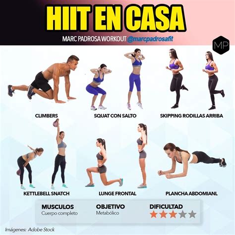 🔥Entrenamiento HIIT en casa y poco material🔥⁠ ⁠ 🏋🏽No te olvides del deporte. Es muy importante ...