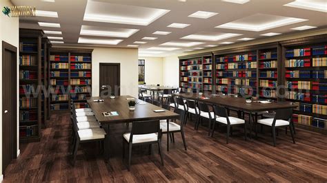 ArtStation - Library Reading Room 3d interior modeling by Architectural Animation Services , New ...