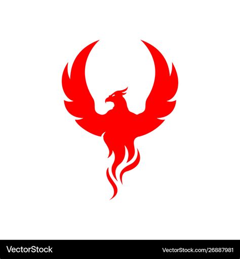 Basemenstamper: Fire Phoenix Bird Logo