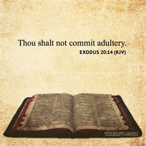 Exodus 20:14 - Thou shalt not commit adultery. | Exodus Verses (KJV) | Pinterest