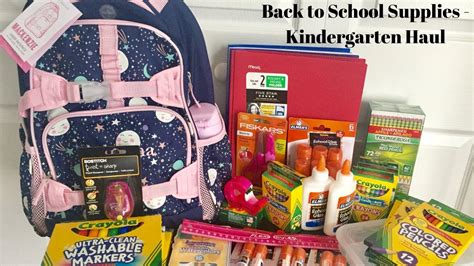 Back to School- Kindergarten School Supplies - YouTube