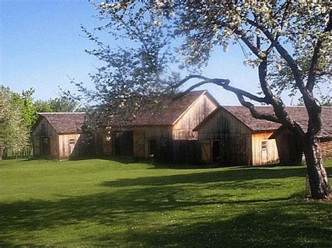 The barns, at the Almanzo Wilder Farm in Burke NY.......The place where Almanzo was born and ...