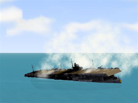 Image - Akagi Sinking.jpg - Battleship Craft Wiki