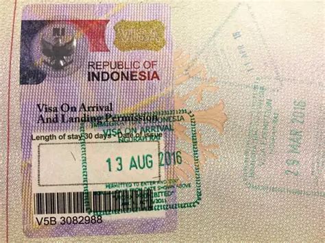 Indonesia visa on arrival