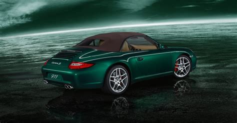 2011 Green Porsche 911 Carrera S Cabriolet wallpapers