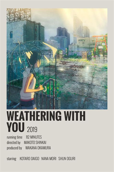 Weathering with You by Maja | Movie posters minimalist, Minimalist poster, Ghibli movies