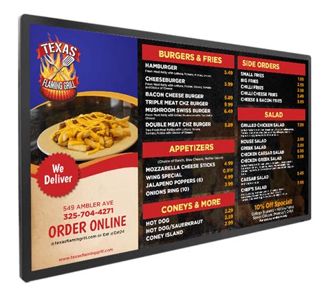 Digital Menu Board | Digital Food Menu Software