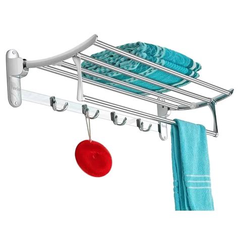 18 inch stainless steel folding towel rack for bathroom