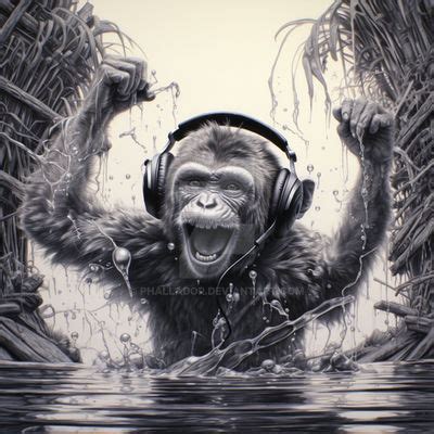 Monkey headphones by Phallador on DeviantArt