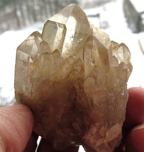 170 gram natural Citrine candle quartz cluster with 2 main points