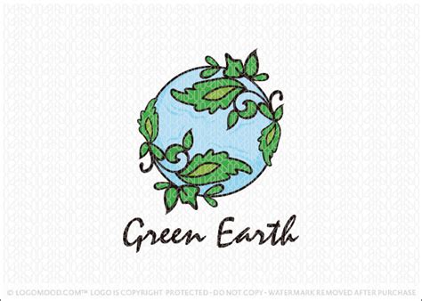 Green Earth - Buy Premade Readymade Logos for Sale