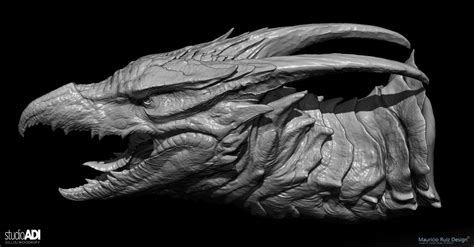 File:GKOTM concept art - Colorless final head sculpt of Rodan by ...