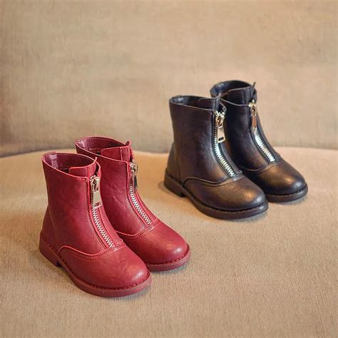 New Children's Boots, Martin Boots, Soft Princess Leather Boots,-in ...