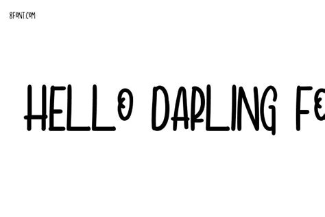 Hello Darling Font - Free Font Download