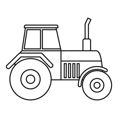 Line Drawing Of Tractor