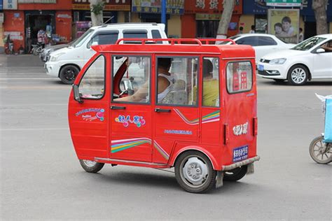 three-wheeled electric car, Anyang, China | Electric vehicle… | Flickr