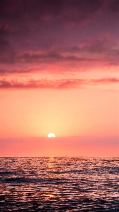 Sunrise Sunset Water Wallpaper