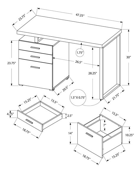 Taupe and Black Metal Small Office Desk | RC Willey | Metal computer ...