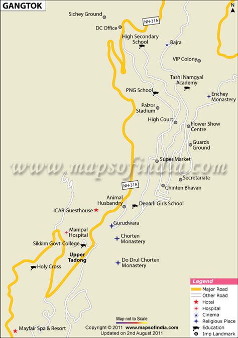 Gangtok City Map