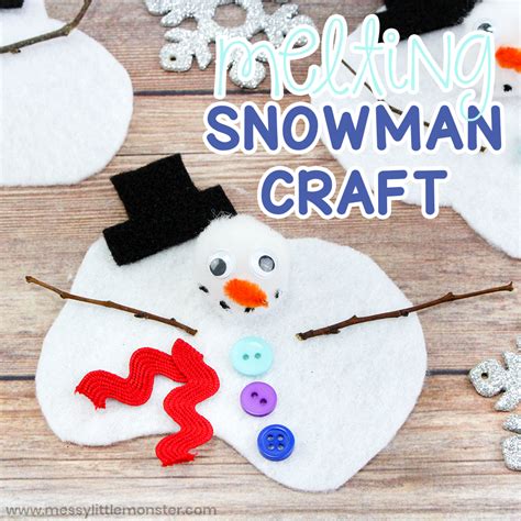 Melted Snowman Craft Template