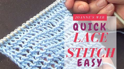 Easy Lace Knitting Stitches