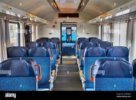 Passenger Train interior Stock Photo - Alamy