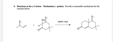 Solved 6. Reactions at the \\( \\alpha \\) Carbon - | Chegg.com