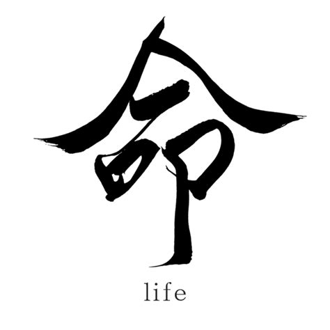 Japanese-Kanji-Tattoo-Symbols-life - SANTEN Design