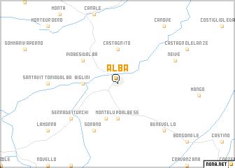 Alba (Italy) map - nona.net